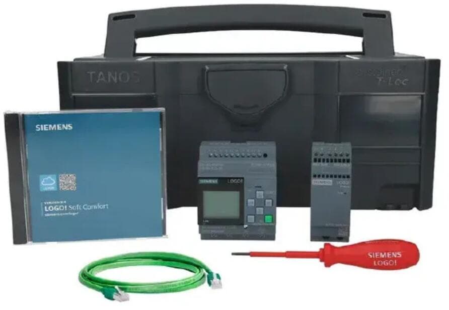 Siemens 6ED1057-4BA03-0AA0 LOGO! Starter-Kit 230RCE V8.4 mit LOGO! 230RCE, LOGO! SOFT Comfort, Schraubendreher im Systainer