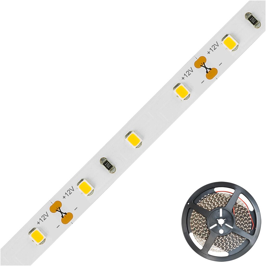 EVN ECO-Serie LED-Strip, IP20, 12V/DC, 4,8W/m, 476lm/m, 60LED/m, 5m-Rolle, 4000K (STR2012302840)