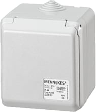 Mennekes (4900) Cepex-Schutzkontakt-Anbausteckdose, alpinweiß