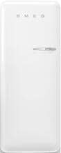 Smeg FAB28LWH6 50"s Style Retro Stand Kühlschrank, 60 cm breit, 270 L, Linksanschlag, weiß