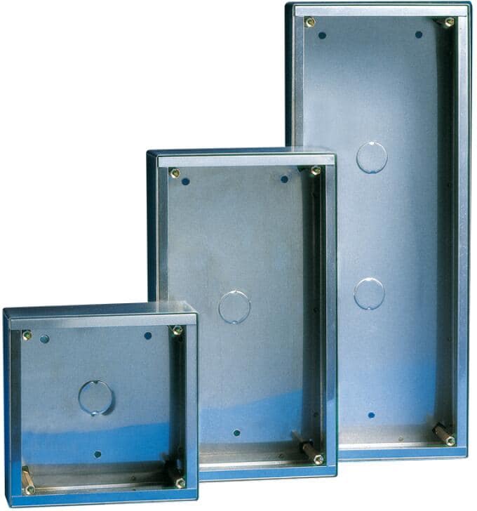 Comelit 3159/2 AP-Gehäuse Vandalcom, 2 Module, 142x254x58 mm, Edelstahl