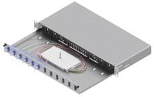 EasyLan LWL-Spleißgehäuse Basic LSB1C335 1HE 24x LC-Duplex Standard OS2 ausziehbar, grau (LSB1C335)