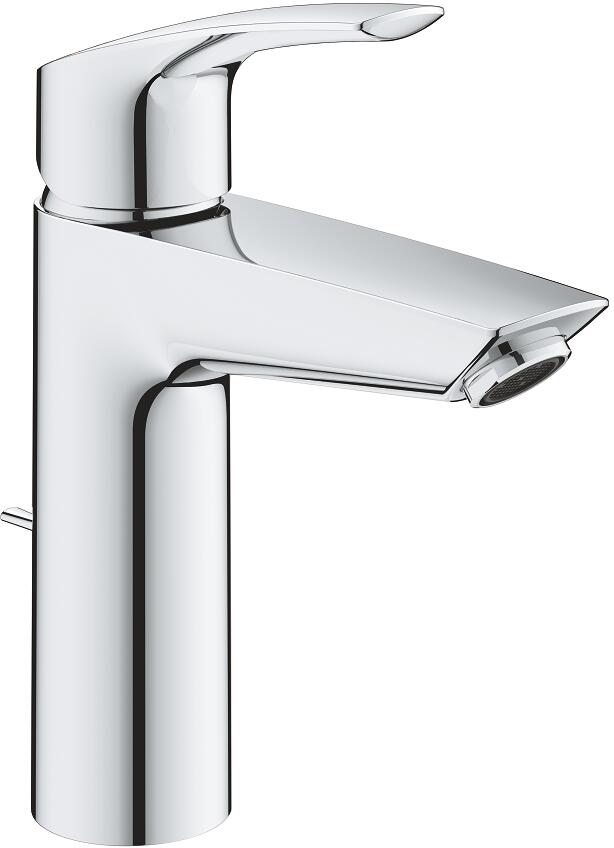 GROHE Eurosmart Einhand-Waschtischbatterie, 1/2", M-Size, SilkMove ES, EcoJoy, chrom (2339330E)