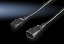 Rittal DK 7856.014 Anschlusskabel Verbindungskabel für PSM-Schiene mit C13 (Buchse) und C14 (Stecker), 0,5m