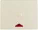 Berker 16410002 Hotelcard-Schaltaufsatz mit Aufdruck und roter Linse, Arsys, weiß glänzend