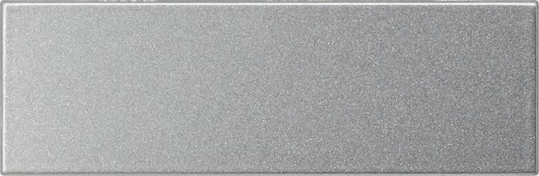 Gira 125565 Ruftastenabdeckung für Ruftaster 3fach, Alu, Türkommunikations-Systeme