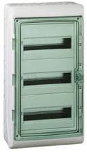 Schneider Electric Kaedra Kleinverteiler, Mureva Enclosure, 3x 12 TE, IP65, hellgrau (13435)