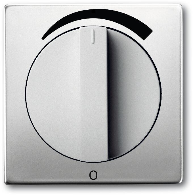 Busch-Jaeger 1740 DR/03-866 Zentralscheibe mit Drehgriff, mit Aufdruck, edelstahl (2CKA001710A3812)