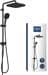 GROHE Vitalio Comfort 250 Flex Duschsystem, mit Umstellung, Wandmontage, Quickfix, mattschwarz (266982431)