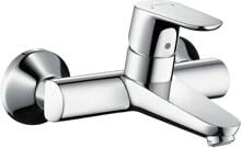 hansgrohe Focus Einhebel-Waschtischarmatur Aufputz für Wandmontage, Messing, 5 l/min, Chrom, (31923000)