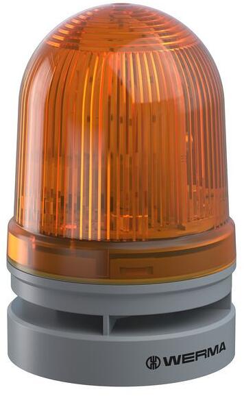 Werma EvoSIGNAL Midi TwinLIGHT Combi 12/24 V AC/DC YE, Dauerlicht, gelb (461.310.70)