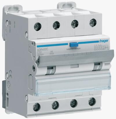 Hager ADR482C Fehlerstrom-Leitungsschutzschalter 4P 10kA C-32A 30mA Typ A HI