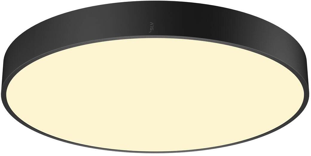 SLV MEDO 60 Decken- und Wandaufbauleuchte, Ø 60cm, rund, 39W, 2700/3000/4000K, dimmbar Phasenabschnitt, IP50, schwarz (1007322)