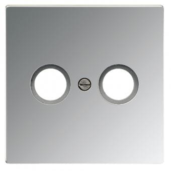 Abdeckung für Antennen-Steckdose, Glanzchrom, LS 990, Jung GCR2990TV