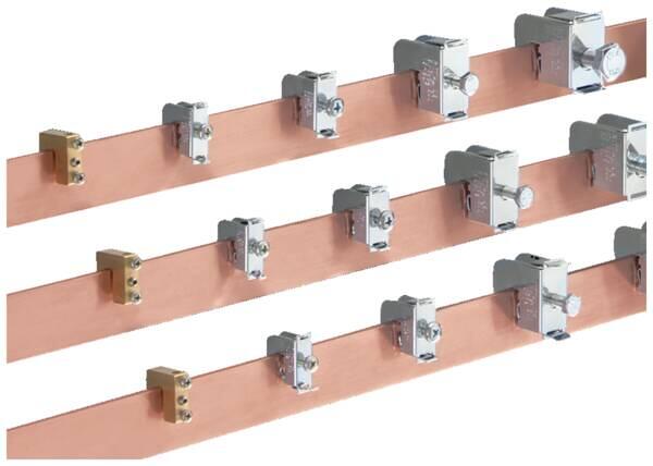 Rittal SV 3453.500 Leiteranschlussklemme, 35-70 mm², Klemmraum BH: 16,5x15 mm, für Schienenstärke 5 mm ( 15 Stück )