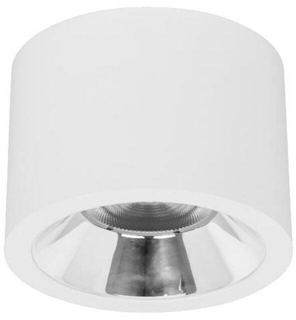 Brumberg APOLLO MAXI LED-Anbaudownlight, 3000 K, 2632 lm, 20,5 W, 55°, Reflektor silber/hochglänzend, DALI, rund, weiß (42614173DA)