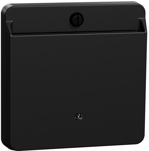 Merten MEG3854-0403 Card-Schalter mit Schriftfeld, System M, Ocean Plastic, schwarz, matt