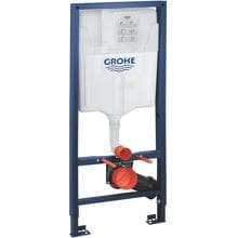 GROHE Rapid SL WC-Element, mit Spülstromdrossel, 1,13 m Bauhöhe, für Vorwand- oder Ständerwandmontage, Wasseranschluss DN 15 mit integriertem Eckventil (39863000)