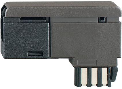 Rutenbeck (700101243) TS US TAE-Stecker für Telefone mit RJ11-/RJ12-Steckersystem, mausgrau