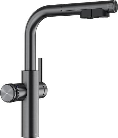 Blanco Choice Icona-L Küchenarmatur, Hochdruck, Ausziehbrause, satin dark steel PVD (527926)