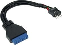 InLine USB 3.0 zu 2.0 Adapterk. int., USB 3.0 / USB 2.0 Pfostenanschluss, 0,15m (33446I)