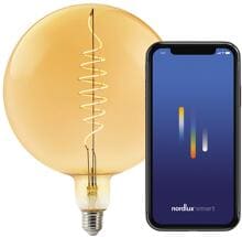 Nordlux Smart E27, G200 Deco Leuchtmittel, 2200K, 380L, 4,7W, dimmbar, Riesenkugel, bernstein (2170122747)