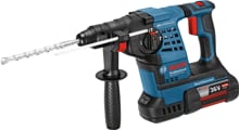 Bosch GBH36V-LI Professional Plus Akku-Schlagbohrhammer (0611906002), 2 x Akku 4,0 Ah, 36 V, inkl. Ladegerät + L-Boxx, SDS-Plus