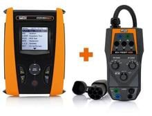 HT Instruments Volle Ladung ECO-KIT VDE 0100 Installations Prüfgerät COMBI521 mit EV-TEST100, gelb (1010802)