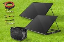 HEPA Solar OFFGRID-KIT 880 Insellösung mit Basic 440 PV-Module, Powerstation 1300 und Zubehör (300121088001)