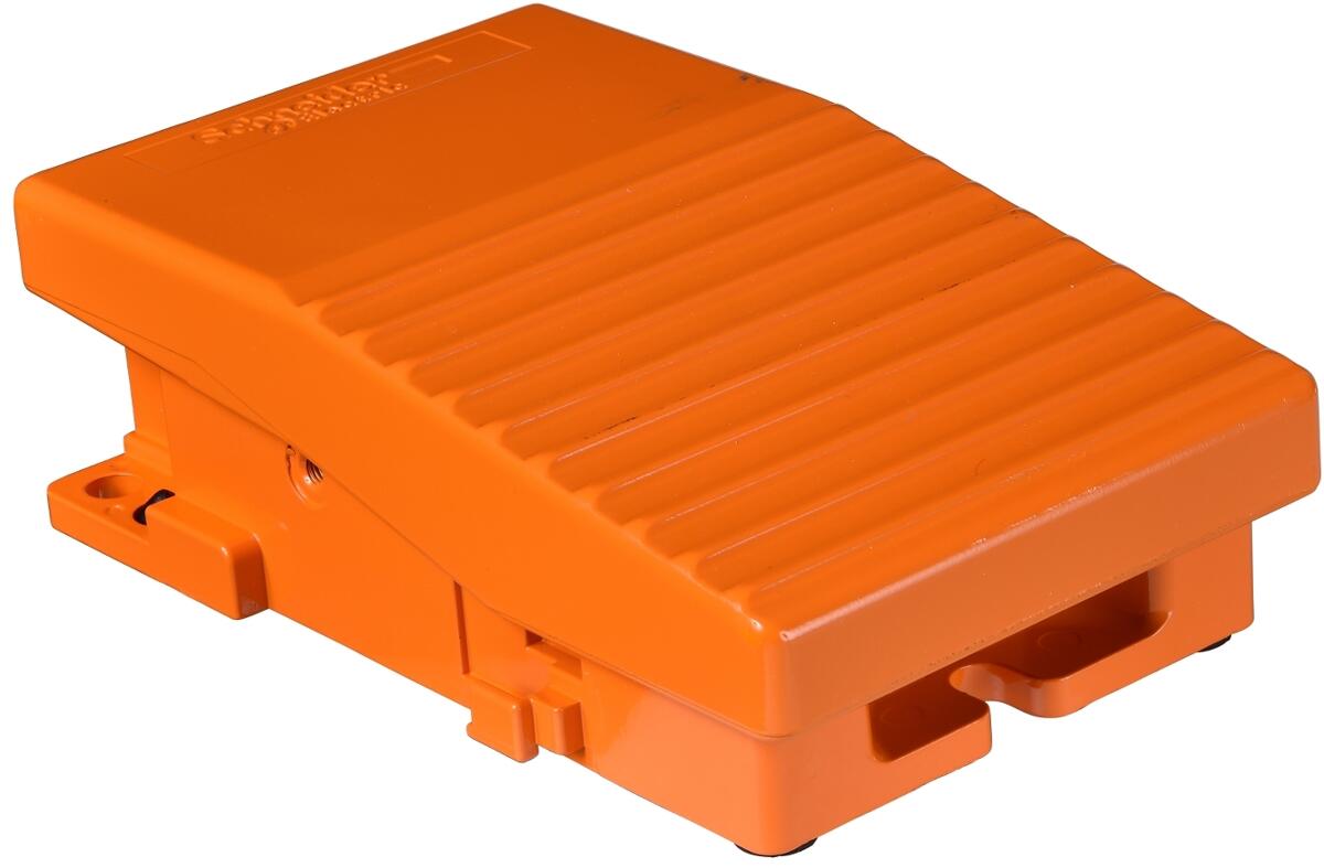 Schneider Electric XPER110 Fußschalter, Harmony XPE, einfach, Metall, 1-stufig, 1Ö+1S, IP66, orange