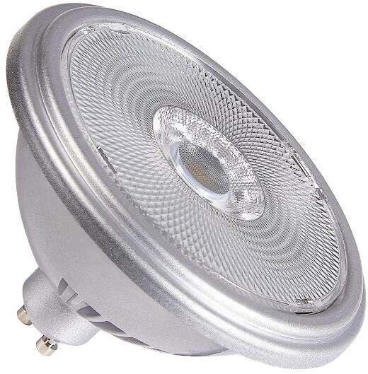 SLV QPAR111 GU10 LED Leuchtmittel, 12,5W, 3000K, CRI90, 30°, silber (1005279)
