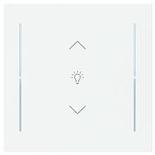 Busch-Jaeger LFDW/A.1.70.11-44M Wippe für Keypad, art linear, 1-fach, Symbol Dimmer, studioweiß matt (2CKA006199A0394)