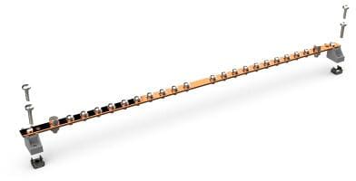 Enoc EB 19 Erdungsschiene, Kupfer, 19", 20xM5 2xM6 (56594)