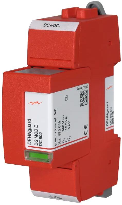 Dehn DG SE DC 900 FM Überspannungsableiter Typ 2 DEHNguard SE DC 1-polig Uc 900V DC (972145)