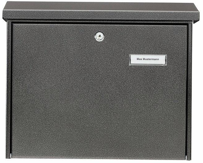 Burg Wächter Journal 5867 E Briefkästen, Querformat, Einwurf DIN C4, Stahl, grau (61140)