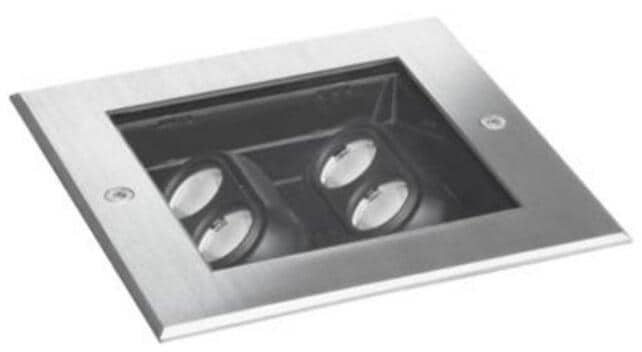 Brumberg LANKA-S LED Decken- und Bodeneinbauleuchte, rund, 135 x 135 mm, IP67, seewassergeschützt, 8W, 30° schwenkbar, 3000K, edelstahl matt (14675223