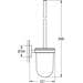GROHE Essentials Accessoires Toilettenbürstengarnitur, Glas/Metall, cool sunrise gebürstet (40374GN1)