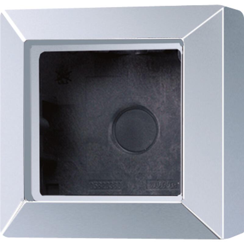 Aufputzkappe 1fach, aluminium, JUNG AS581AAL