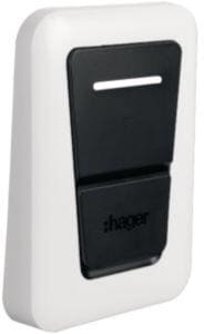 Hager XVS130 Abdeckung Deckplatte für Ladestation witty one Steckdose, weiß