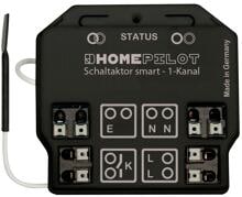 HomePilot Schaltaktor smart, Kompakt, unsichtbar, Per App bedienbar, Macht Lampen und Elektrogeräte funkfähig, schwarz