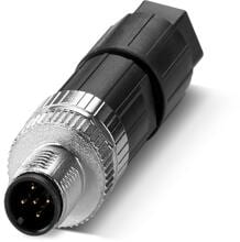 Phoenix Contact SACC-M12MS-5PL M Steckverbinder, 5-polig, gerade, ungeschirmt, M12, Push-Lock (1424649)