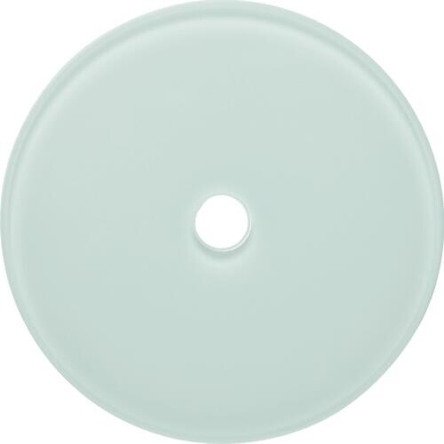 Berker 109009 Glasabdeckplatte für Drehschalter/-taster, Serie Glas, polarweiß glänzend