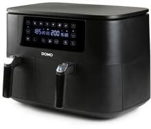 DOMO DO546FR Airfryer "double fry zone", family edition, 3 + 6 L, 2850 W, schwarz