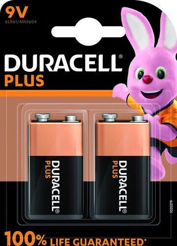 DURACELL MN1604/6LR61 Plus 9V B2