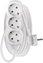 EMOS P0323R Steckdosenleiste, 3 Steckdosen, 3m, 1,5mm², weiß (1922030308)