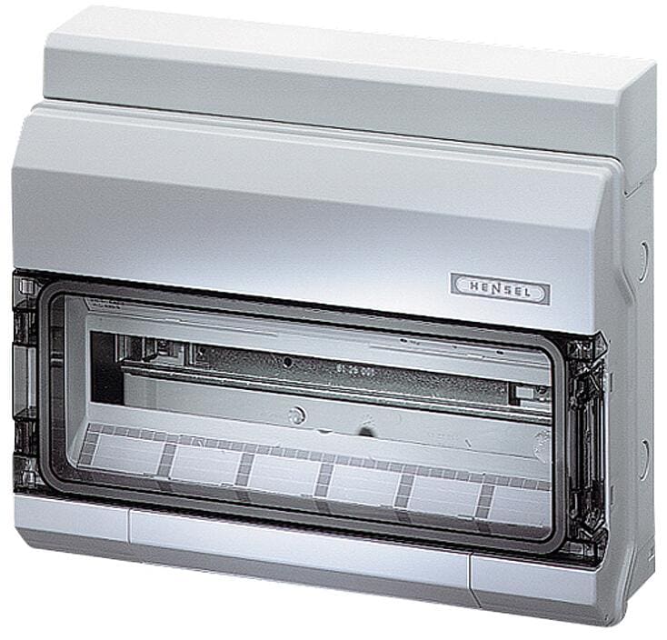 Hensel KV 9118 Automatengehäuse, 18TE, IP65, HxBxT 333x403x129 mm, grau
