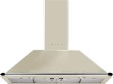 Smeg KT110PE EEK: A Wandhaube Trapez, 110 cm breit, 784 m³/h, Bedienknebel, LED Beleuchtung, Edelstahl-Optic, creme