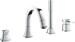 GROHE Grandera 4-Loch Einhand-Wannenkombination, eigensicher