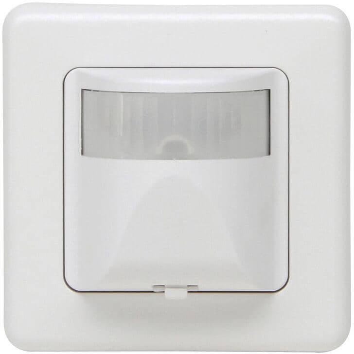 Kopp 808413011 INFRAcontrol R 180° (EUROPA), Infrarot-Bewegungsschalter, 3-Draht, für ohmsche/induktive Last 1.000W, inkl. Abdeckrahmen, weiß