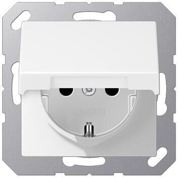 Jung A1520BFKIKLWWM SCHUKO Steckdose, 16 A, 250 V ~, Serie A, schneeweiß matt